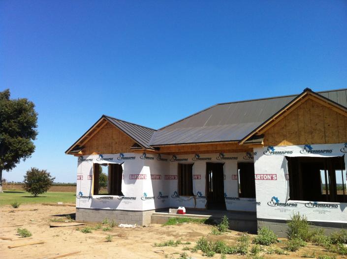 Brown metal roof choice. 